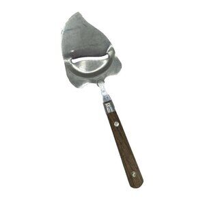 Vintage MCM Cheese Plane Slicer Wooden Handle Serrated Edge Stainless Japan Teak